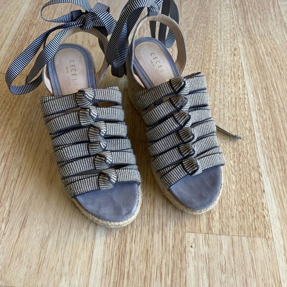 Cecelia New York Espadrille Platform Wedge Sandals Womens Size 6B - Picture 4 of 9